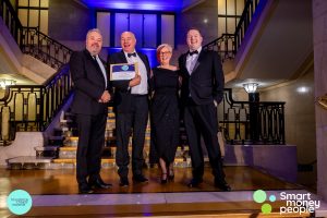 Insurance Choice Awards 2024, sagic staff accept the Highly Commended award for best home insurance company.